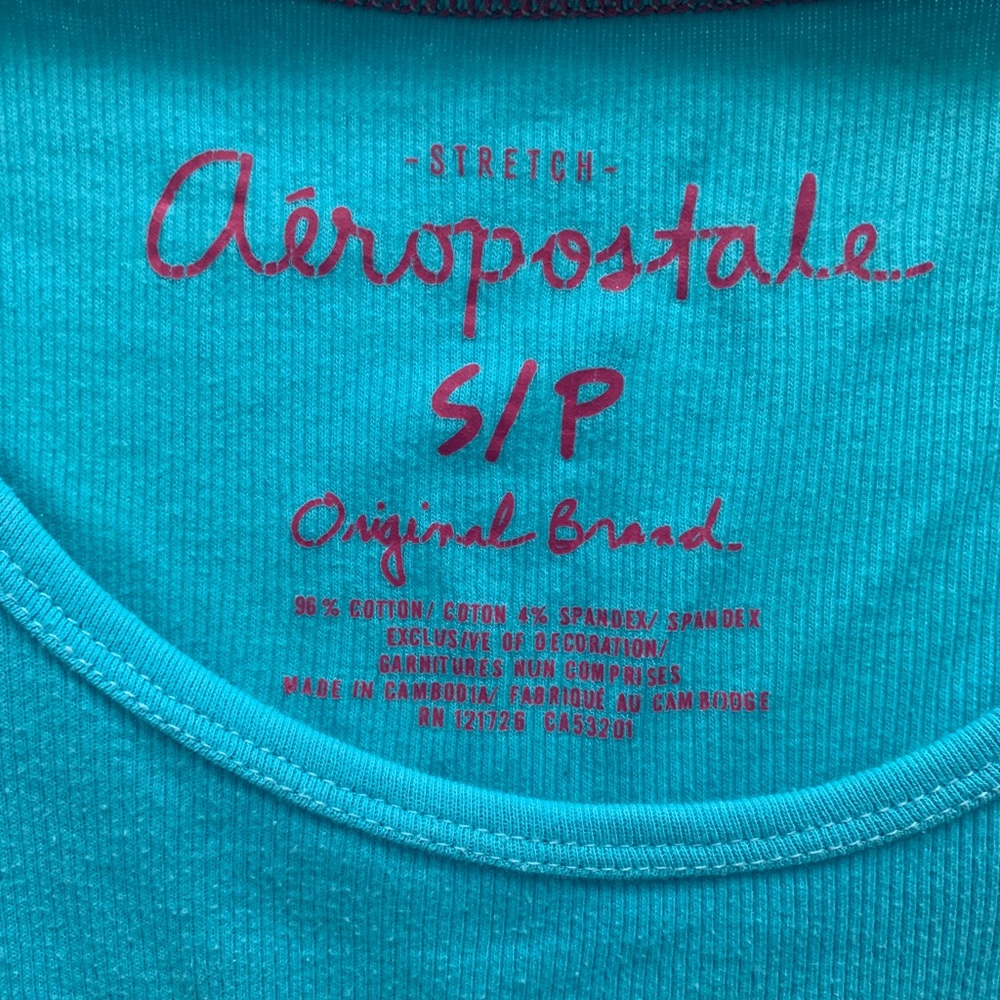 💙 Aéropostale blue racer back tank top - Picture 3 of 4